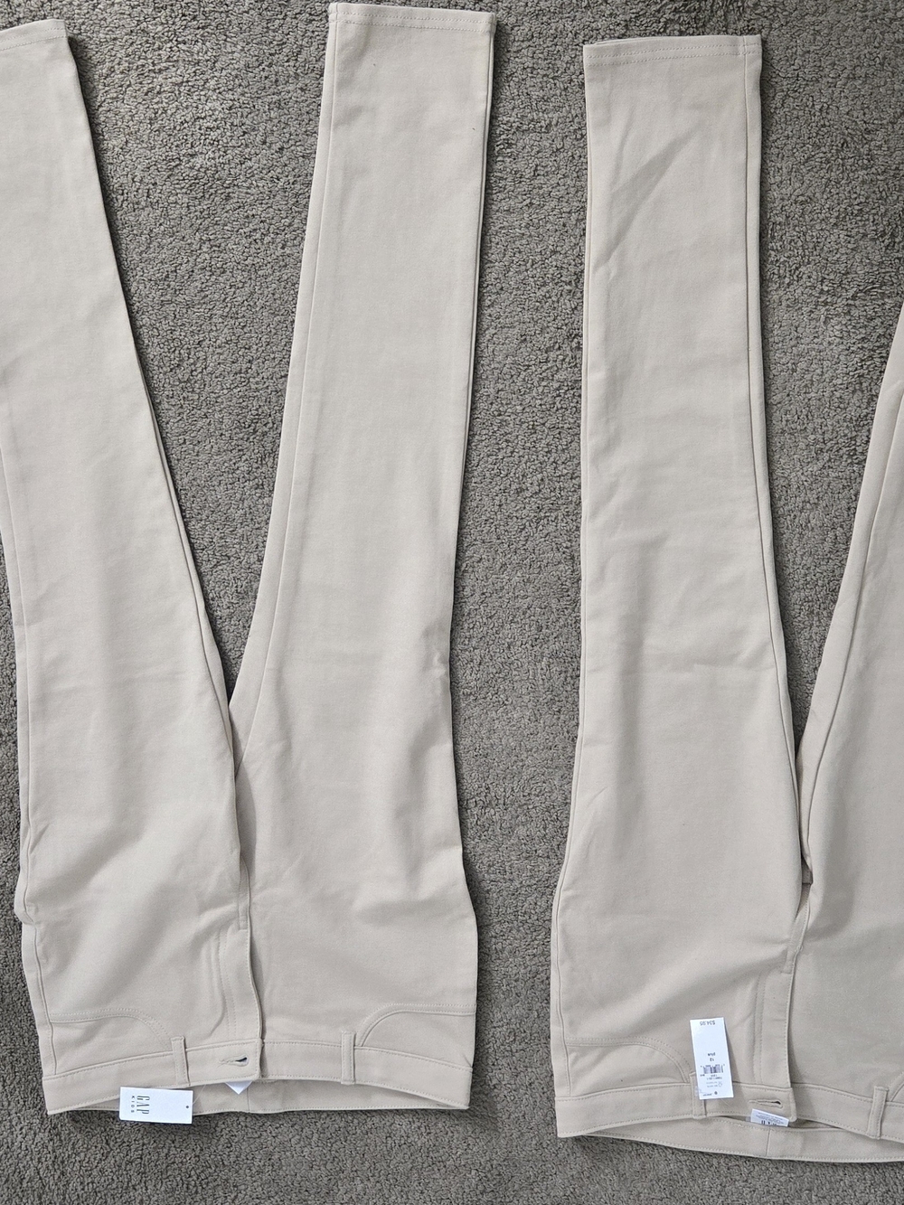 Gap Kids Girls Pants Neutral Beige High-Rise Leggings Stretchy Size 12 Plus New*